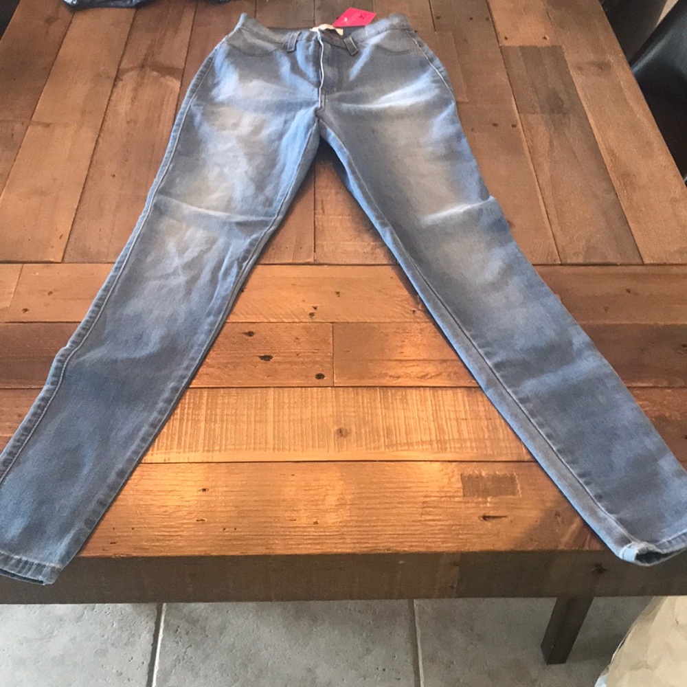 High waste skinny jeans